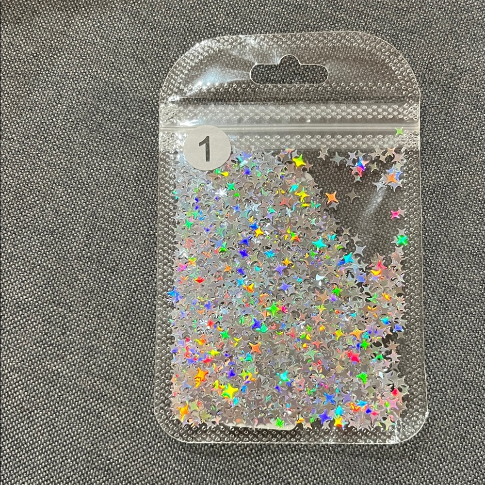 Holographic Star Nail Art Star Glitter new